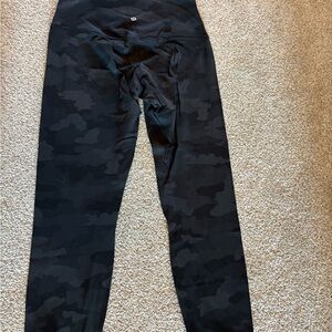Black Camouflage Kids Leggings